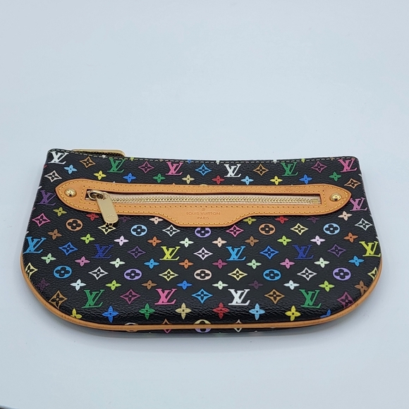 Louis Vuitton Multicolor Murakami Noir / Black Pochette GM FIRM PRICE - Picture 2 of 13
